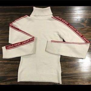 Small BeBe Sport Long Sleeve Turtle Neck Sweater